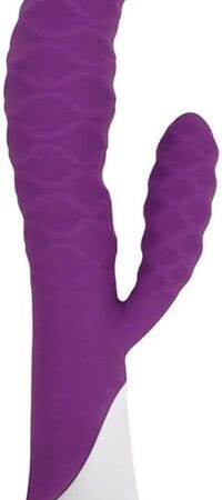Ivy 20x Wavy Silicone Rabbit Vibe- Purple