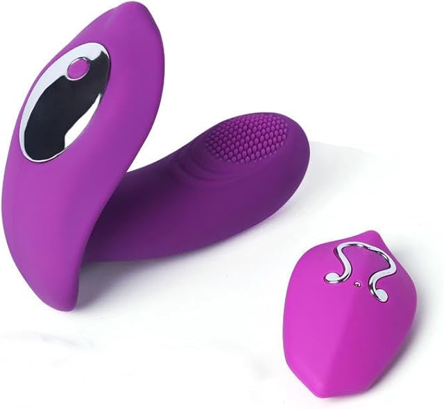 2 in 1, 10 Vibration Modes, Wearable Vibrator, Vaginal Clitoral G-spot Stimulator, Remote Controlled, Safe Soft Silicone, USB Charging, Up to 17 Hours Run time, for Women, and Couples