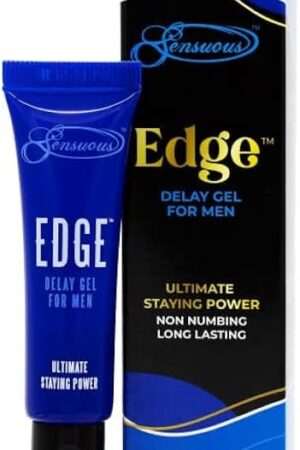 Edge Delay Gel Ultimate Staying Power: Natural, Prolonging and Desensitizing Delay for Men, Non-Numbing Long Lasting! Pocket Size Tube! (30 Applications)