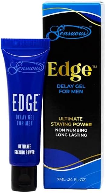 Edge Delay Gel Ultimate Staying Power: Natural, Prolonging and Desensitizing Delay for Men, Non-Numbing Long Lasting! Pocket Size Tube! (30 Applications)