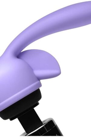Fluttering Kiss Dual Stimulation Silicone Wand Massager Attachment, Purple (AD440)