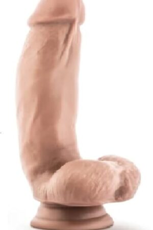 Eden Sex Toys - 7 Inch Curved Realistic Silicone Dildo for G spot Stimulation - Soft Thick Lifelike Anal Dildo with Powerful Suction Cup for Hands-Free Play - Adult Toy for Women Men Couples - Beige