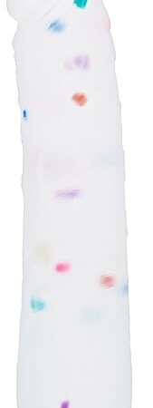 9 Inch Confetti Silicone Realistic Dildo with Flared Suction Cup Base for Hands-Free Play, Anal Dildo for Vaginal G-Spot and Anal Prostate