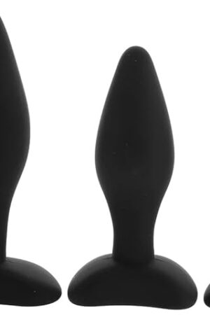 Butt Plug Training Set with Lube 1oz | Anal Sex Toys | Anal Plugs | Silicone Butt Plugs