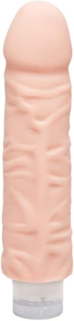 Doc Johnson The D Shakin' Vibrating Dildo, Vanilla, 7 Inch