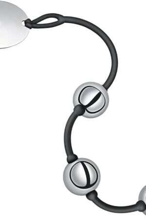 Anal Beads Anal Butt Plug with Stainless Steel Balls and Safe O Pull Ring Silicone Strap Anal Chain Anal Plug for Men Women G Spot Prostate Massager Anal Trainer Pleasure Balls Sex Toy