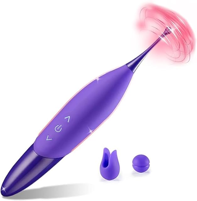 Clitoral Vibrator, G-spot Vibrator, Powerful Vibrating Female Sex Toys Clitoral Nipple Vaginal Stimulator Vibrator, Female Couple Adult Sex Toys, Adult Products (Purple)