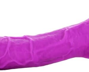 Colours 8 Inch Dual Density Silicone Dildo with Lube 1oz | Realistic Dildos | Harness Compatible Strap-on Dildos