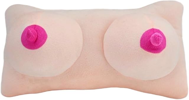 FST Plush Sex Pillow Realistic Breast Pillow Adult Sex Toys for Couples Soft Sex Position Support Cushion Sex Furniture for Bedroom Play