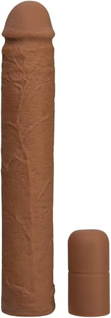 Doc Johnson Xtend It Kit - Realistic and Customizable Penis Extension Kit - Add 1-to-3 inches - Brown