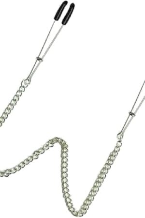 Berzo Adjustable Non-Piercings Women Body Jewelry with Silver Nipple Clamps for Beginners and Advanced Users Your Best Decision 24002