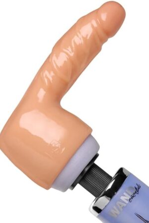 Dildo Delight Realistic Penis Wand Massager Attachment, Flesh (AE290)