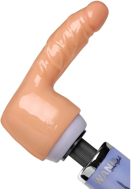 Dildo Delight Realistic Penis Wand Massager Attachment, Flesh (AE290)
