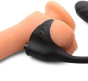 Cock and Balls Ring with Prostate Massager Vibrating Butt Plug Sex Toy for Men Testis Stimulator Male Masturbators Anal Vibrator with Remote Control [Made in USA]