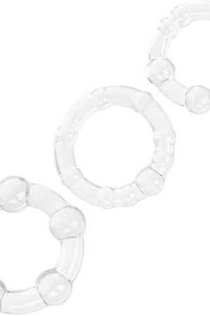 California Exotic Novelties Island Rings, Clear, 3 Pound