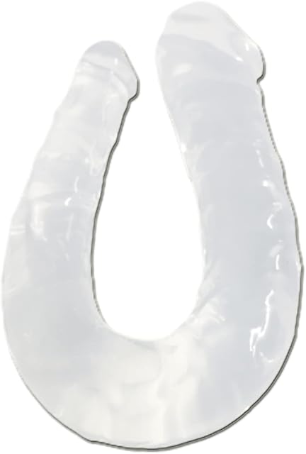 Double Headed Dildo Realistic Anal Toys Double-Ended Dildo,Small Double-Ended Dildo Double Dongs Realistic Dildo Penis Cock G-Spot Stimulation Prostate Massager Adult Sex Toys(White)