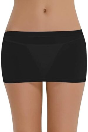 Women's Sexy See Through Sheer Micro Mini Thight Skirt