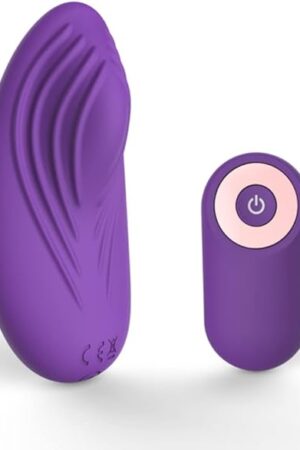 Wearable Panty Vibrator Eggs,Rechargeable Butterfly Vibrators Clitorals Stimulator for Women Vibrating Panties Clit Vibrator Sex Toy for Couple (Purple)