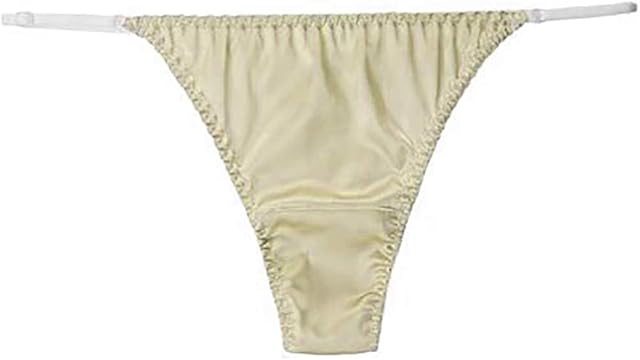 Women Silk String Bikini Briefs Sexy Underwear Stretch Adjustable Waist
