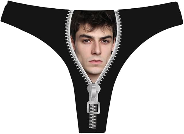 Custom Thongs with Face Photo for Women, Personalized Panties gifts for Lovers wife Face Picture thongs for Couples