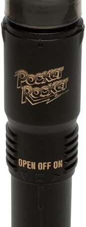 Doc Johnson The Original Pocket Rocket - Powerful, Quiet, Compact, Reliable, Simple Yet Safisfying, Discreet Vibrator - Targeted Clitoral Massager - Black - Made in Japan (0376-05-AM)