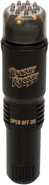 Doc Johnson The Original Pocket Rocket - Powerful, Quiet, Compact, Reliable, Simple Yet Safisfying, Discreet Vibrator - Targeted Clitoral Massager - Black - Made in Japan (0376-05-AM)