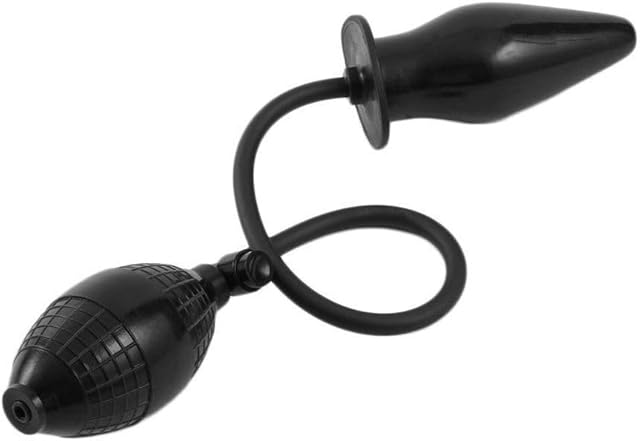 Honeypleasures Realistic Inflatable Dildo Ballon Penis Air Pump Toy Anal Plug Cock Expander Stretcher Ass Spreader 4 1/4"