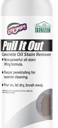 CHOMP! Concrete Oil Stain Remover: Pull It Out Removes and Cleans Oils, Greases from Garage Floors & Driveways 32 Fl Oz