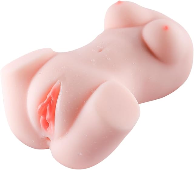 Entry-Level Ass Pocket Pussy for Men 2.08LB Sex Doll Male Masturbator with Realistic Boobs Vagina and Anal TPE Material Sex Toys Skin Color Sex Dolls Stroker 3D Realistic Soft Butt