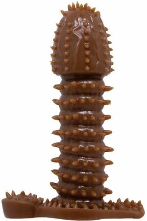 Honeypleasures Realistic Penis Sleeve Extender Silicone Condom Reusable Enlarger with Soft Spikes for Extra Sensation Inside and Clitoris Anus Areas (1 Pack)