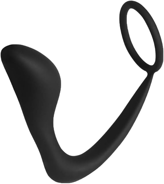 Cock Ring Stimulator, Cock Rings for Men, Silicone Pleasure Penis Ring Couples Adult Sex Toys for Men, Male Couple Sex Toy (Black)