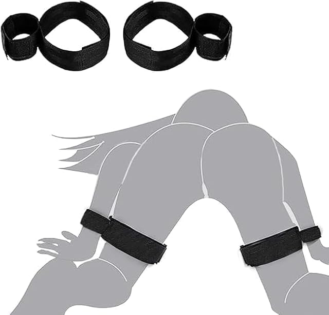 BDSM Bondage Kit Adult Restraints Sex Toys, Neck to Wrist Adjustable Bondage Gear & Accessories, Behind Back Handcuffs Collar with Blindfold Bed Straps Restraints Sex Ropes for Couples Sweater G4