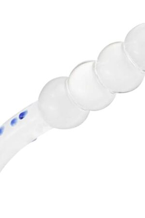 Glass G Spot Dildo Anal Beads Butt Plug Vaginal Stimulator Prostate Massager Double-Ended Pleasure Wand for Men Women Masturbation Sex Factory