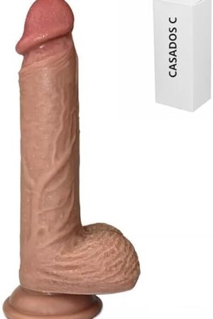 EndoH Silicone Realistic Dildo Fake Penis for Vaginal and Anal Sex, Adult Sex Toy G-spot Prostate Orgasm Lifelike Dick with Strong Suction Cup Compatible Strap-on Harness, Flesh