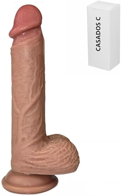 EndoH Silicone Realistic Dildo Fake Penis for Vaginal and Anal Sex, Adult Sex Toy G-spot Prostate Orgasm Lifelike Dick with Strong Suction Cup Compatible Strap-on Harness, Flesh