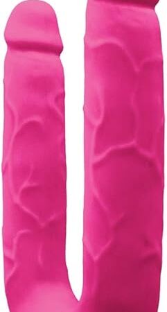 Colours - DP Pleasures - Realistically Molded Silicone Double Penetration Dong (Pink)