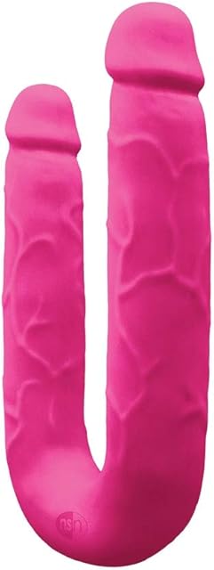 Colours - DP Pleasures - Realistically Molded Silicone Double Penetration Dong (Pink)