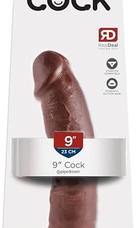 King Cock Dildo, Brown, 9 Inch