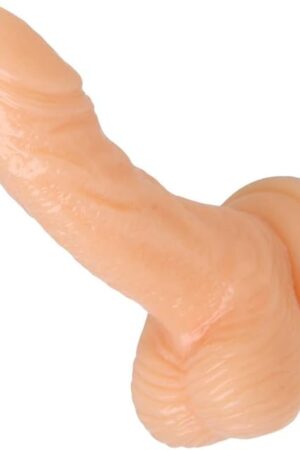 Frisky Silicone Realistic Suction Cup Mini Dildo, Flesh, 4 Inch