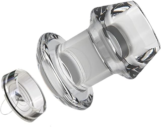 Anal Butt Plug XXL Sizes Hollow Butt Plug Soft Huge Anal Speculum Prostate Anus SM Backyard Anal Plug SM Sex Toys(M with Stopper)