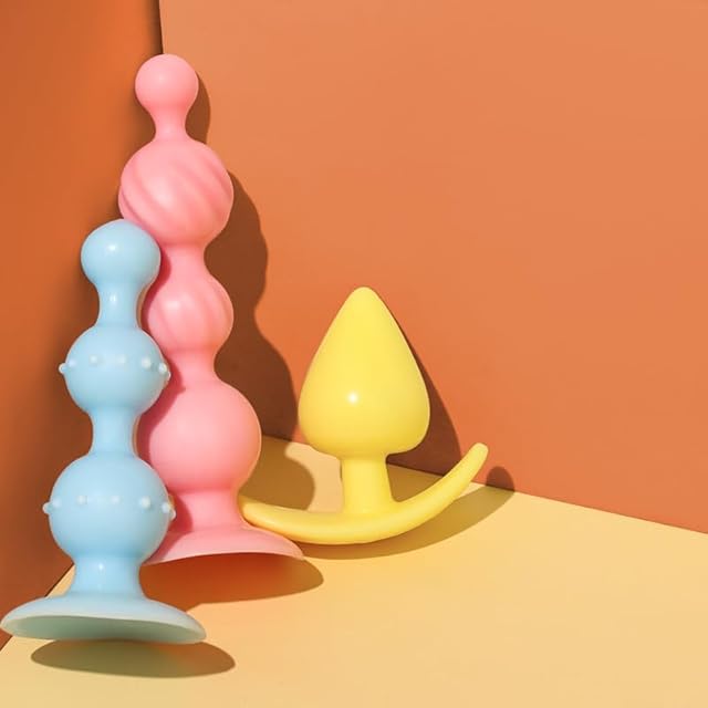 3PCS Anal Plug Anal Training Backyard Butt Plug Dildo Butt Plugs Anal Beads Anal Toys Anal Sex Toys Prostate Sex Toys for Beginners Dildo Backyard Toy