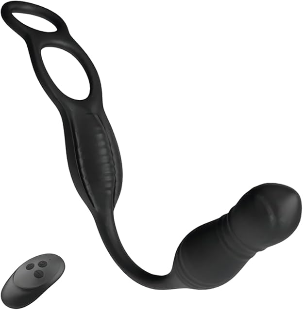 Full Waterproof Anal Plug Anal Vibrator for Male 10 Vibration 3 Thrusting Adjustable Prostate Massage Adult Sex Toy