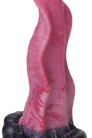 708in Monster Crazy Dildo, Fantasy Wolf Tongue Dildo, Thick Silicone Anal Dildo Sex Toys with Suction Cup, Gay Sex Toys, Prostate Dildo, Sexual Pleasure Tools for Women Men (S)