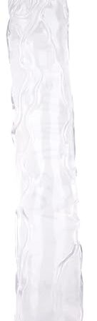 13 Inch Jelly Crystal Clear Dildo, Realistic Flexible Dildos with Powerful Suction Cup Base Large Soft Thick Anal Dildo - Clear