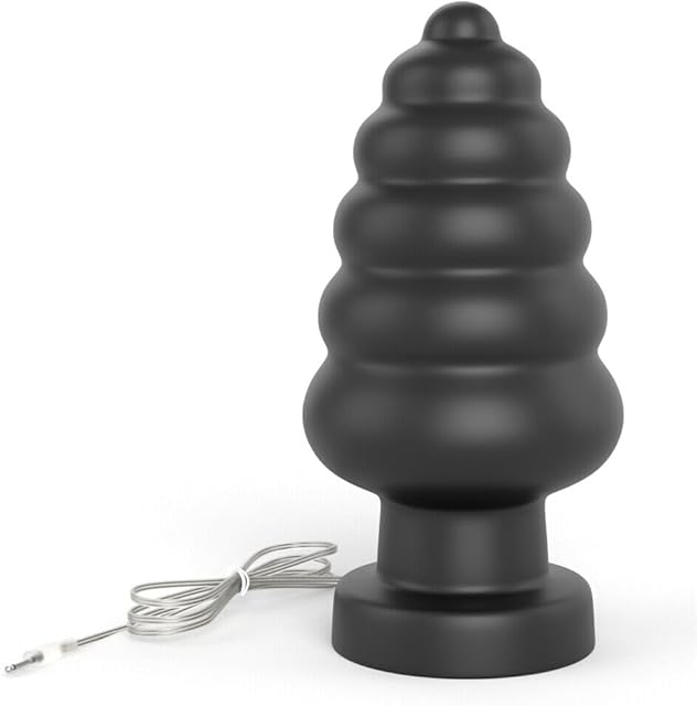Honeypleasures 10 Speed Beaded Rimmed Butt Plug King Size Anal Stretcher for Male Female Gay Sex Toy P Spot G Spot for Men Women