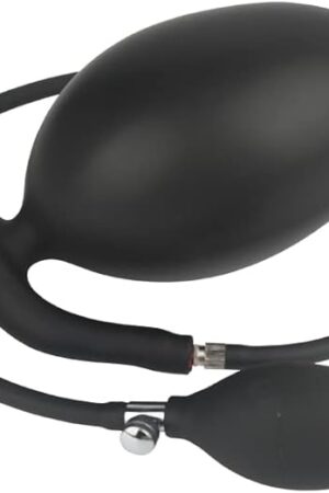 Inflatable Anal Plug Sex Toys Liquid Silicone Butt Plug Anal Training with Detachable Needle Separable Butt Expand Trainer Anal Toys for Women Men Couples Perineum Massager Backdoor Stimulator Dildo