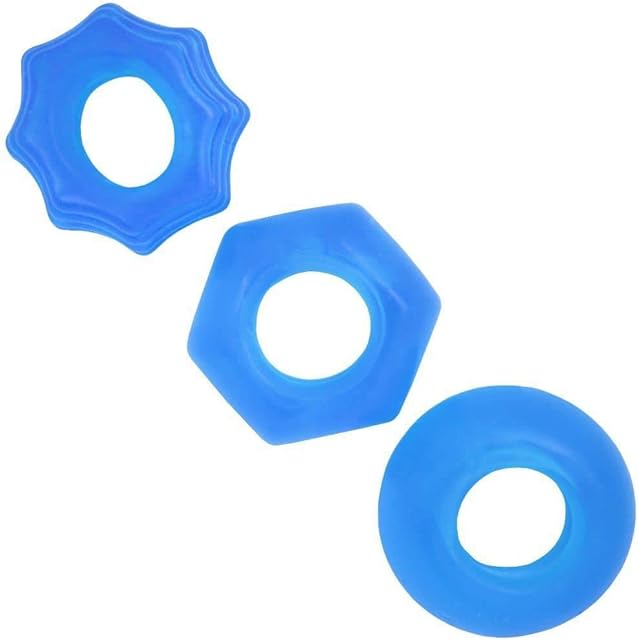 Erection Enhancer Cock Ring Set Blue