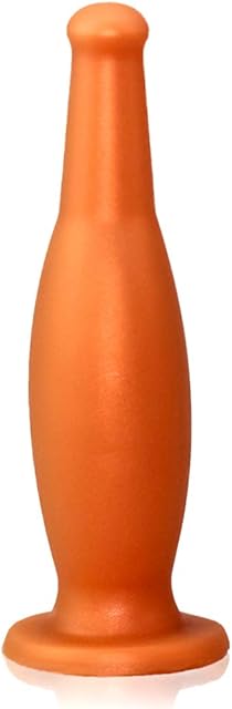 FST Liqiud Silicone Butt Plug, Ultra Soft Anal Plug Beer Bottle Shape P-Spot Stimulation Anus Dilator for Men Women (L)