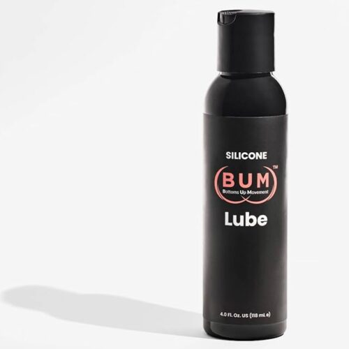 (BUM) Silicone-Based Personal Lubricant - Uber Long Lasting and Silky Smooth, Non-Sticky, Unscented, Waterproof, Latex Condom Safe, For Men, Women, and Couples, 4 fl oz
