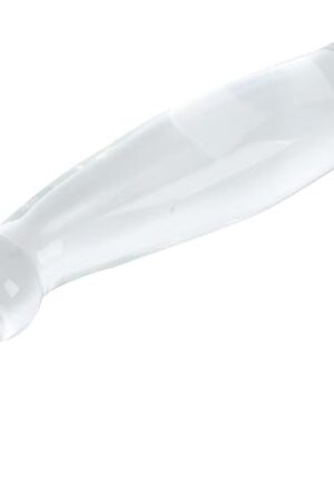 9" Large Glass Dildo Crystal Penis G-spot Stimulator with Anal Bead Plug Anus Sex Toy